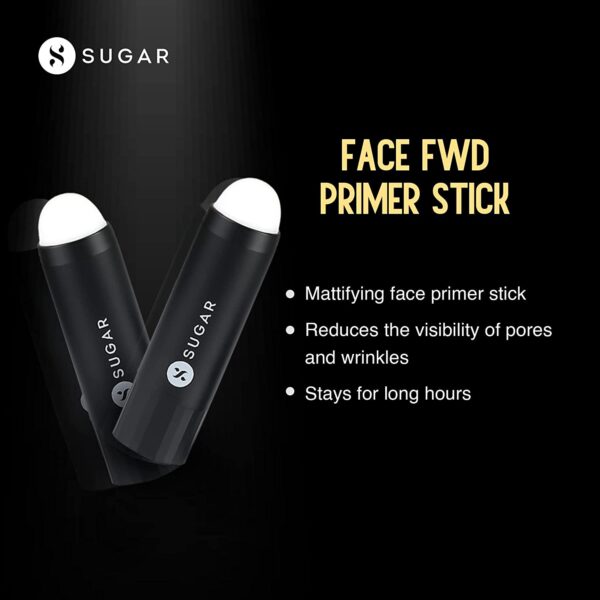 SUGAR Mattifying Primer Stick for All Skin Types Evens Skin Tone 6g 3
