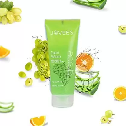 JOVEES HERBAL GRAPES FACE WASH 120ML AND WATER LILY LOTION 200ML..