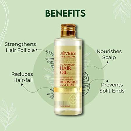 Jovees Bhringraj Olive Intensive Restructuring Hair Oil 200ml.