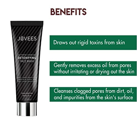 Jovees Herbal Activated Charcoal Detoxifying Face Wash...