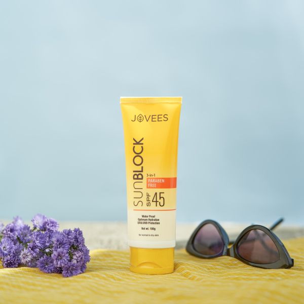 Jovees Herbal Sun Block Sunscreen SPF 45 100gm 1