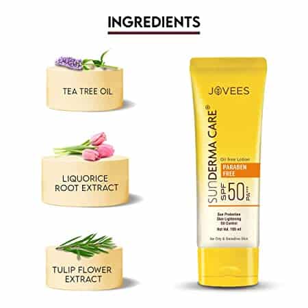 Jovees Herbal Sun Derma Care Sunscreen SPF 50 PA 100 ml 8