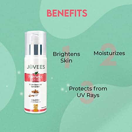Jovees Water Resistant Sunscreen Fairness Lotion SPF 25 100 ml 2