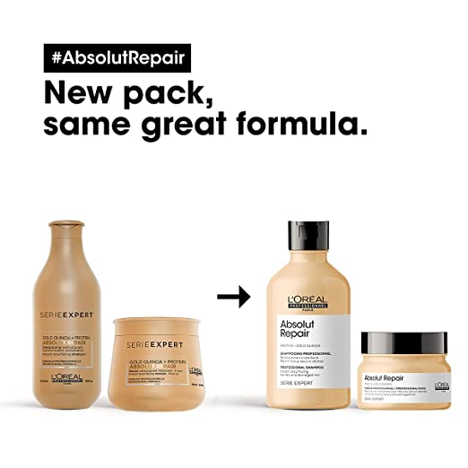 LOreal Professionnel Absolut Repair Shampoo With Protein And For Dry And Damaged Hair Serie Expert 300Ml
