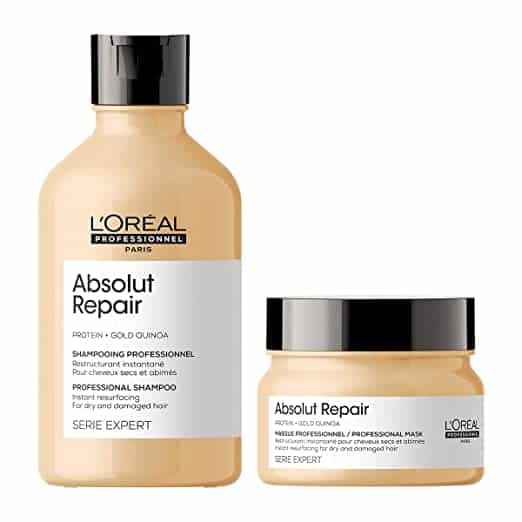 LOreal Professionnel Absolut Repair Shampoo With Protein And Gold Quinoa And Damaged Hair Serie Expert 300Ml