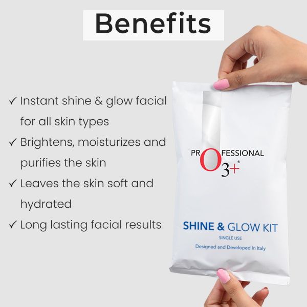 O3 Shine Glow Mono Dose Kit for Brightening Whitening Even Skin Tone 38g 1