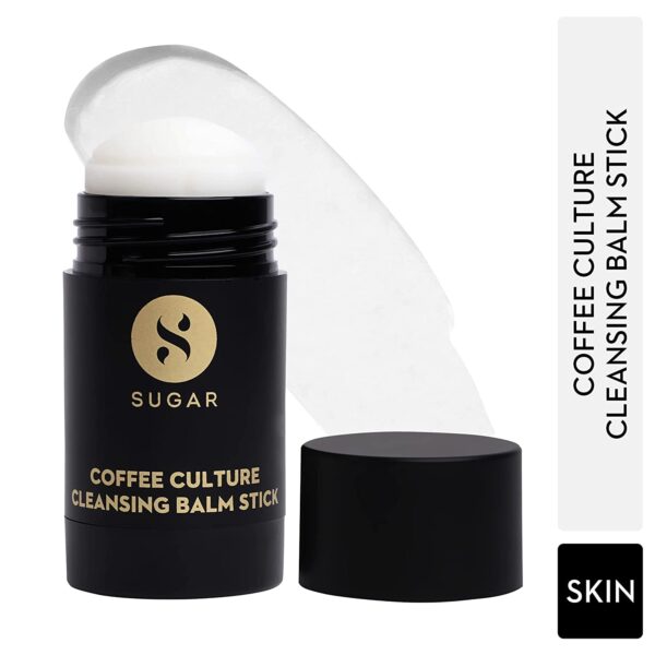 SUGAR Cosmetics Coffee Culture Cleansing Balm Stick Face Cleanser Makeup Remover Vegan Cruelty free All Skin Type 30 gms 1 2
