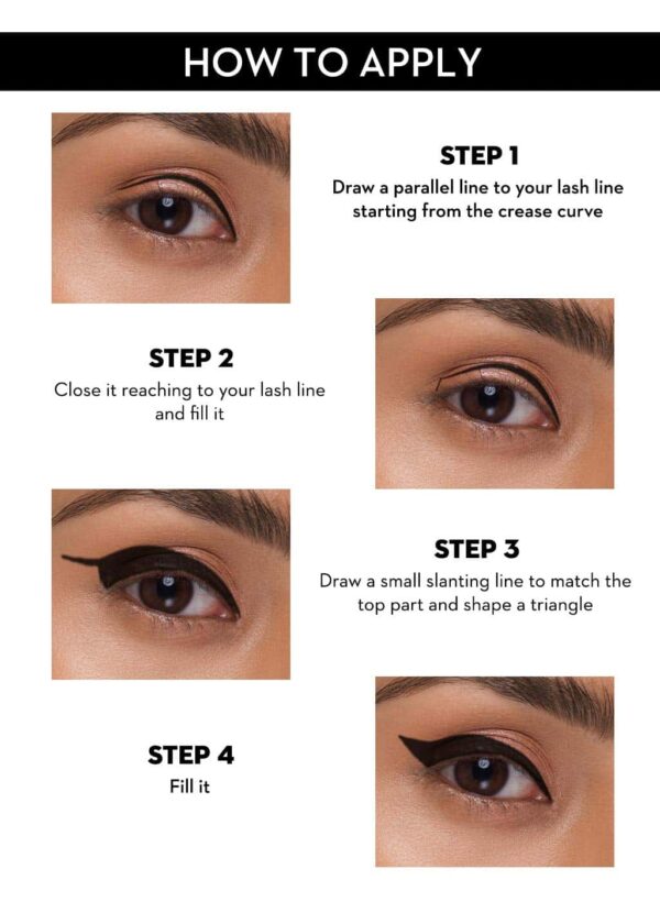 SUGAR Cosmetics Eye Warned You So Double Matte Eyeliner 01 Black Swan Black Eye Liner for Women 5