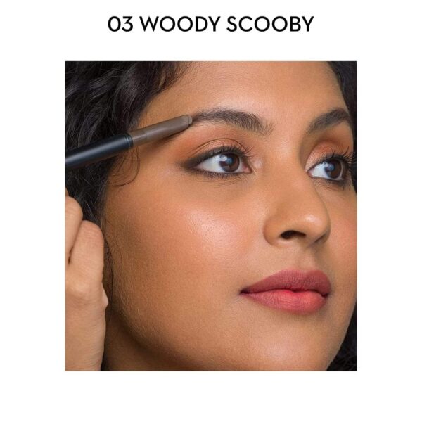 SUGAR Cosmetics Eyebrow Pencil with Spoolie 03 Woody Scooby Deep Brown Brow Definer 3