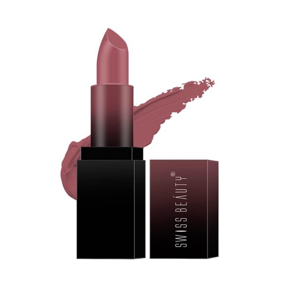 Swiss Beauty HD Matte Pigmented Lipstick Mauve Blush 3.5g