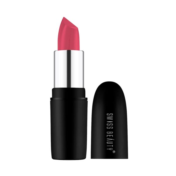 Swiss Beauty Pure Matte Lipstick Pixie Pink 3.8gm1