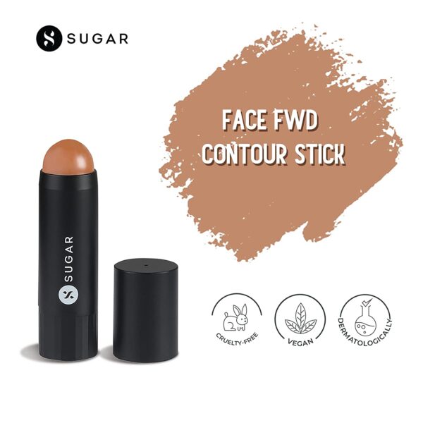 UGAR Cosmetics Face Fwd Contour Stick 01 Fawn First Milk Chocolate Brown Contour Longlasting Formula Lightweight For Easy Contouring 2