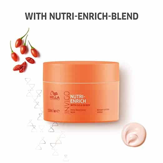Wella Professionals INVIGO Nutri Enrich Deep Nourishing Conditioner For Dry And Damaged Hair 200 ml Mask For Dry And Damaged Hair 150 ml and Shampoo 250 ml Combo