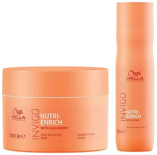 Wella Professionals INVIGO Nutri Enrich Deep Nourishing Mask For Dry And Damaged Hair 150 ml and Shampoo For Dry And Damaged Hair 250 ml