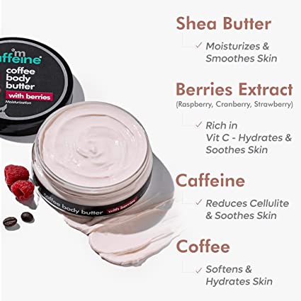 mCaffeine Coffee Body Butter with Berries 100gm 3