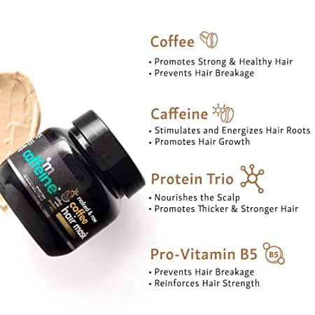 mCaffeine Coffee Hair Mask for Hair Fall Control 200ml