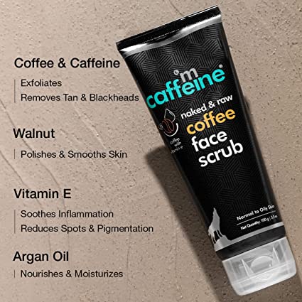 mCaffeine Coffee Tan Removal Face Scrub 100gm 2