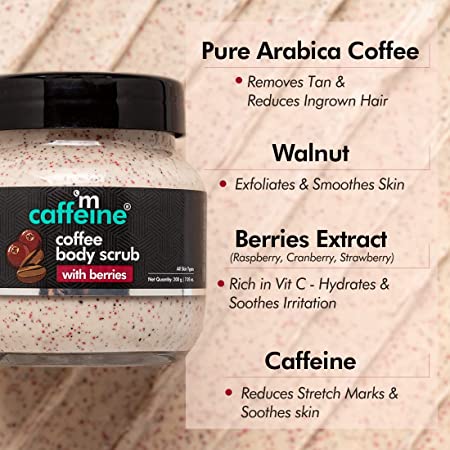 mCaffeine Creamy Coffee Body Scrub with Berries for Soft Moisturized Skin .jpg 200ml