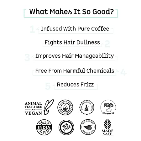mCaffeine Frizz Control Coffee Hair Serum 50ml . 2