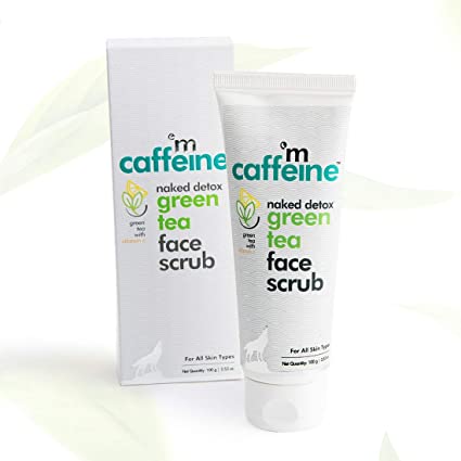 mCaffeine Green Tea Face Scrub with Vitamin C