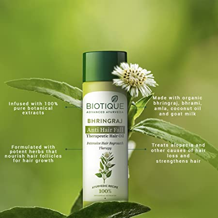 Biotique Bio Bhringraj Therapeutic Hair Oil for Falling Hair Intensive Hair Regrowth Treatment 200ml3