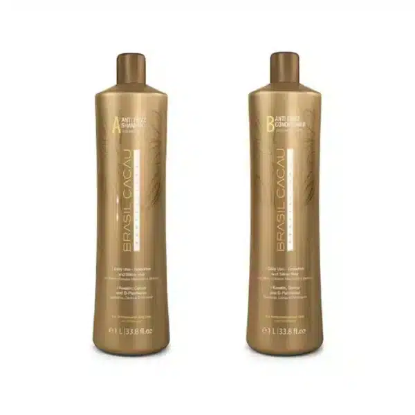 Brasil Cacau Professional Anti Frizz Shampoo and Conditioner 1000 ML Combo