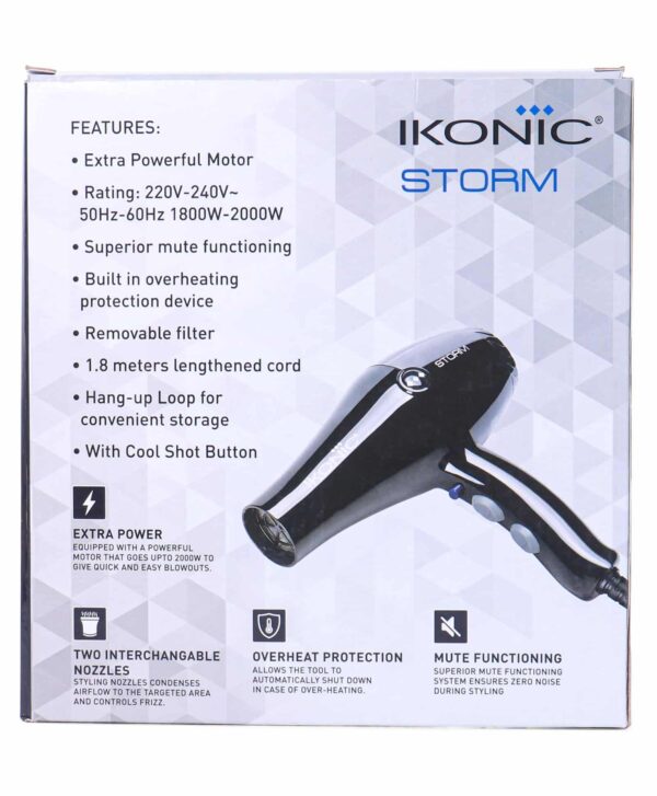 IKONIC STROM BLACK HAIR DRYER1