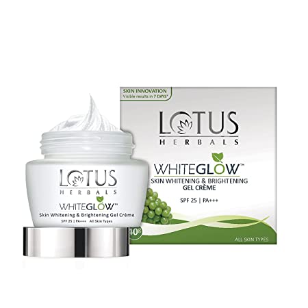 Lotus Herbals WhiteGlow Skin Whitening And Brightening Gel Face Cream with SPF 2540G