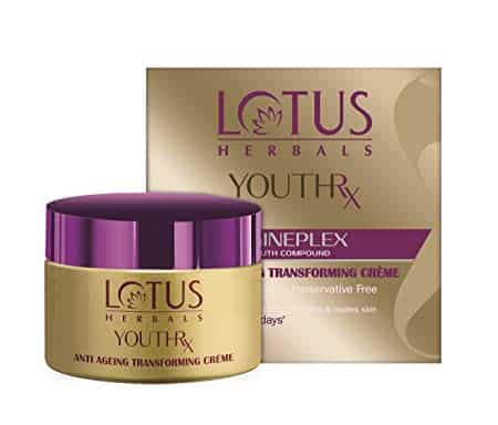 Lotus Herbals Youth Rx Anti Aging Skin Care Range Lotus Youth Rx Anti Aging Transforming Cra¨Me Spf 25