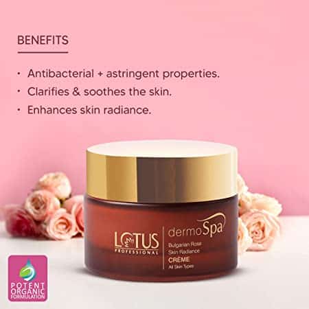 Lotus Professional Dermo Spa Bulgarian Rose Skin Rad Cream with SPF20 50g
