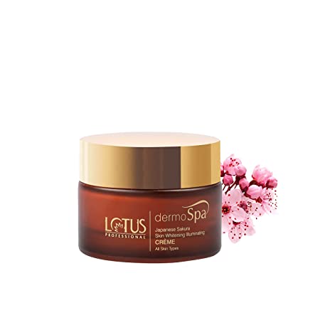 Lotus Professional Dermo Spa Japanese Sakura Skin Whitening and Illuminating Day Creme with SPF20 50g white