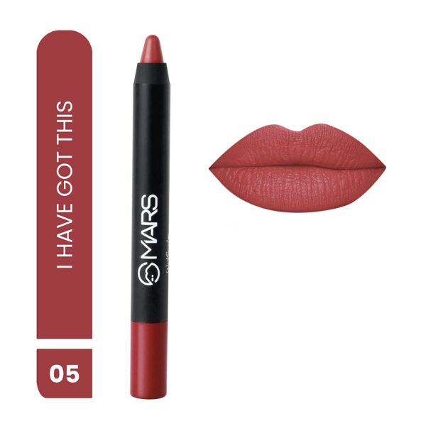 MARS Long Lasting Lip Crayon 3.5 grms 05 Crimson Red I Have Got This 2