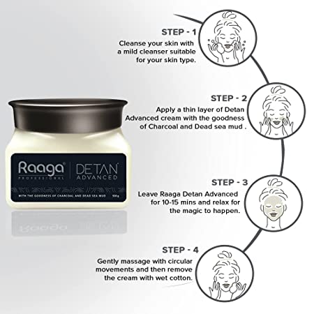 Raaga Professional Detan Advanced Suitable For All Type Of 500 g