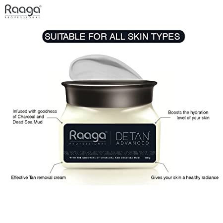 Raaga Professional Detan Advanced Suitable For All f Skin 500 g