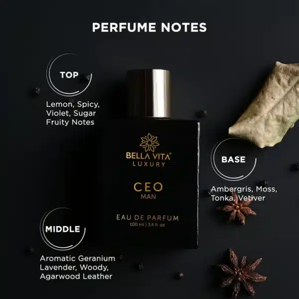 Bella Vita Luxury CEO MAN Eau De Parfum 100ml 3