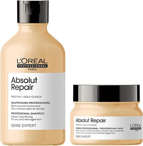 LOreal Professionnel Serie Expert Absolut Repair Shampoo 300ml Hair Mask 250gm Combo