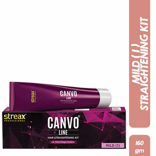 Streax Professional Canvoline Hair Straightening Cream Mild 160gm