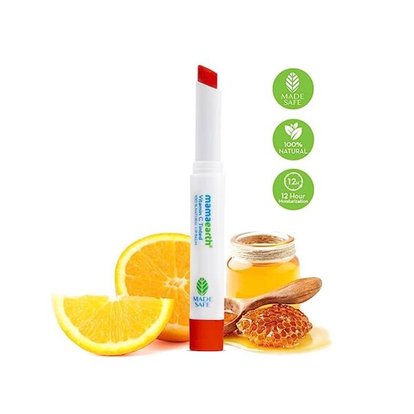 Mamaearth Vitamin C Tinted 100 Natural Lip Balm with Vitamin C Honey 2 g