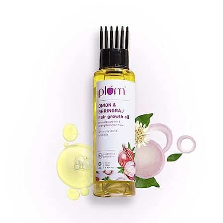 Plum Onion Hair Oil for growth with Bhringraj Curry Leaf and Amla Oils 1