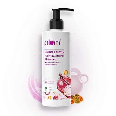 Plum Onion and Biotin Sulphate free Paraben Free Shampoo for Hairfall Control