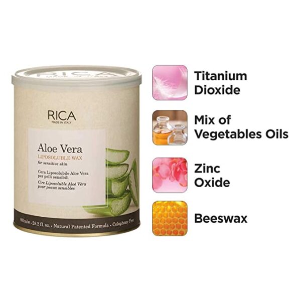 Rica Aloe Vera Liposoluble Wax For Sensitive Skin 800g