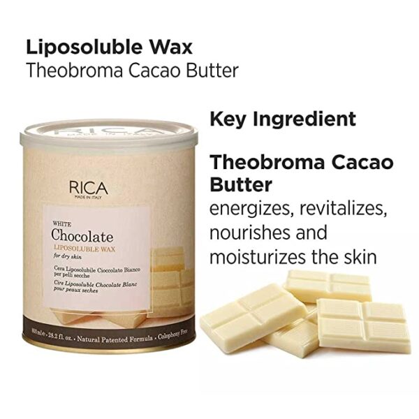 Rica Liposoluble Waxing with Kit 800g White Chocolate 1