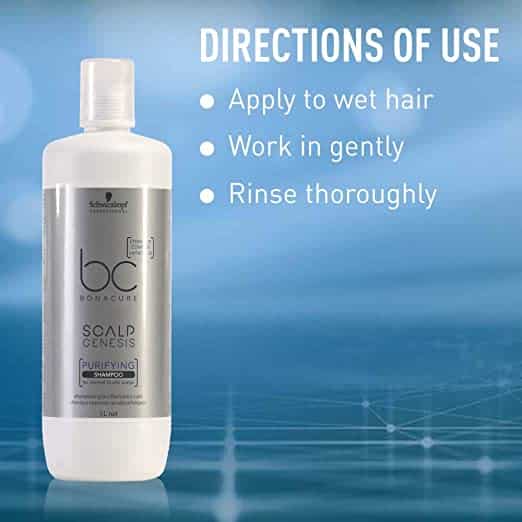 Schwarzkopf Professional Bonacure Scalp Genesis Shampoo Purify With Stemcode Complextm And Vitamin B3