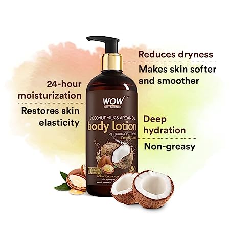 WOW Skin Science Coconut Milk Argan Oil Body Lotion 400ml