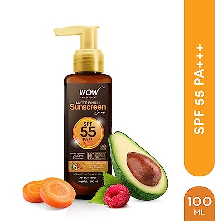 WOW Skin Science Sunscreen SPF 55 PA Matte 100ml 1