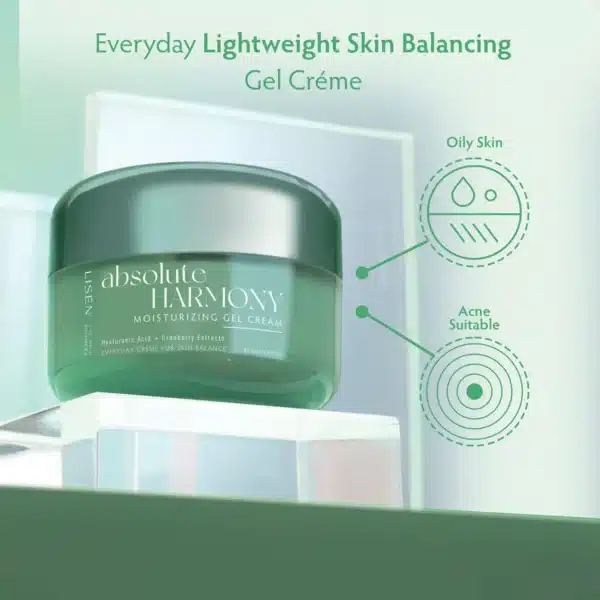 lisen Skin Balancing Moisturizing Gel Cream with Hyaluronic Acid Squal