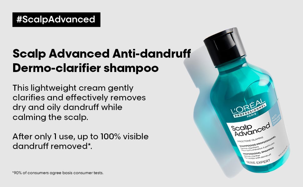 LOreal Professionnel Scalp Advanced Anti Dandruff Dermo Clarifier Shampoo 300 Ml