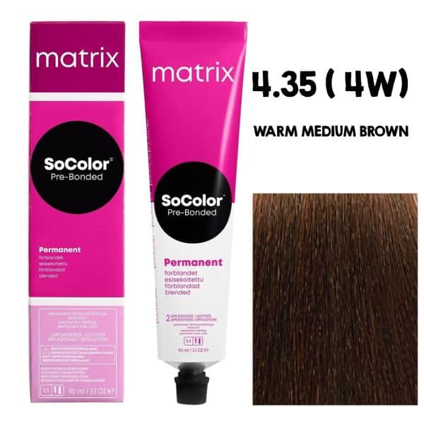 Matrix SOCOLOR 4.35 4W Warm Medium Brown