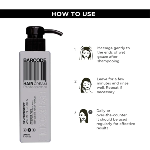 Barcode Professional Silver Protect Hair Cream Conditioner 200ml1